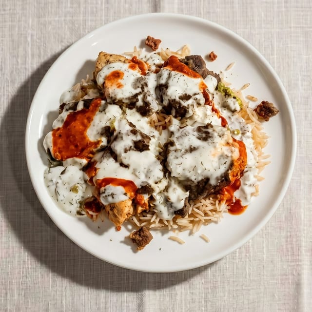Falafel Over Rice.