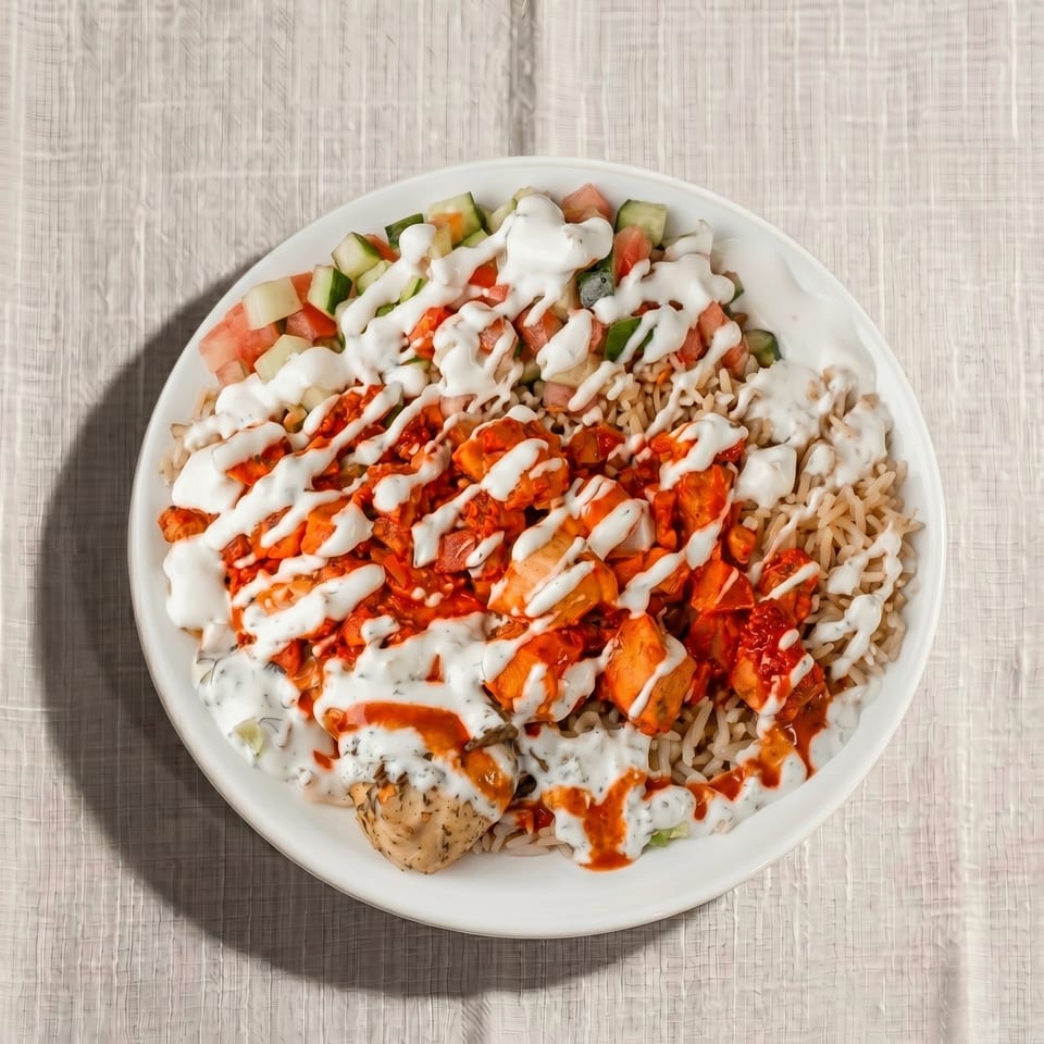 Delicious Chicken Over Rice