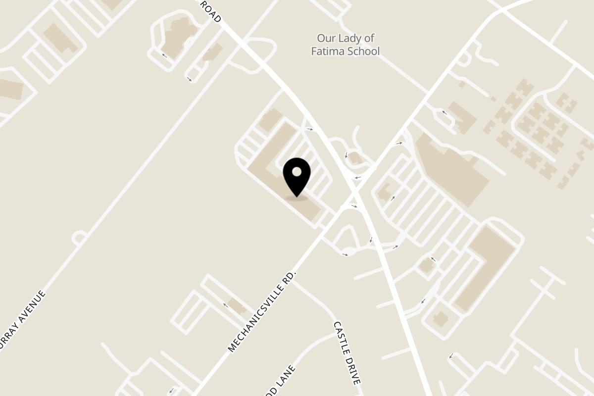Map showing the location of Flame Kabob on 2814 Street Rd in Bensalem